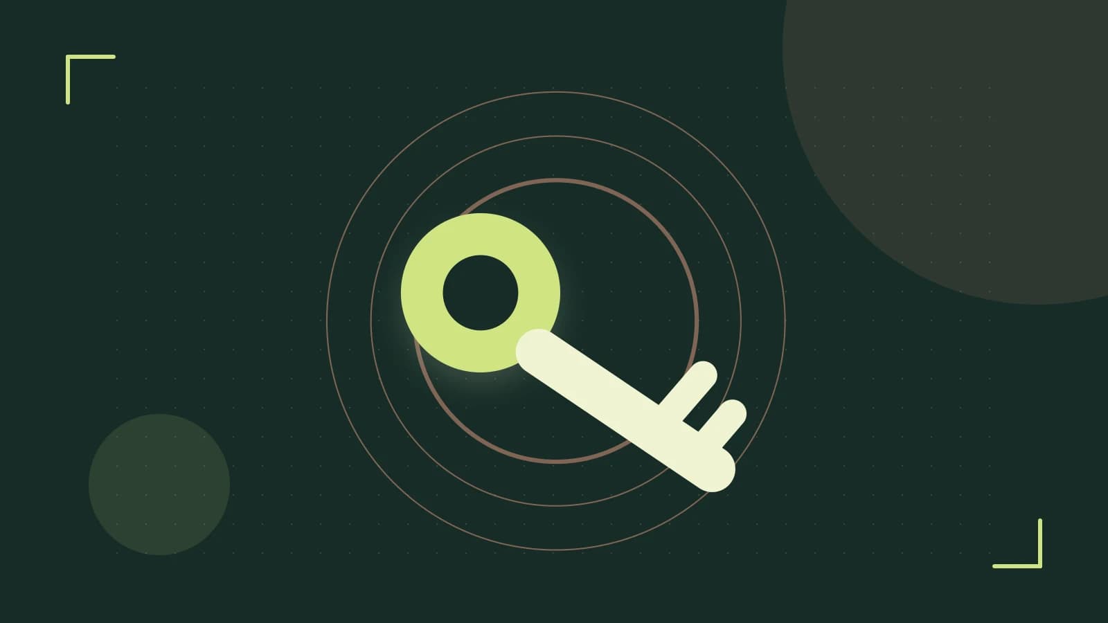 Editorial illustration of a sculpted shield, authentication key and concentric permission boundaries
