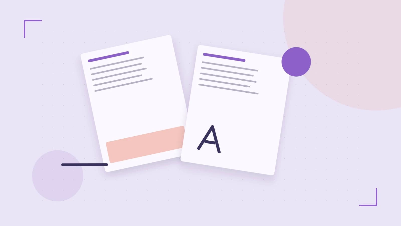 Editorial illustration of typeset pages, expressive letterform shapes and a precise editorial page grid