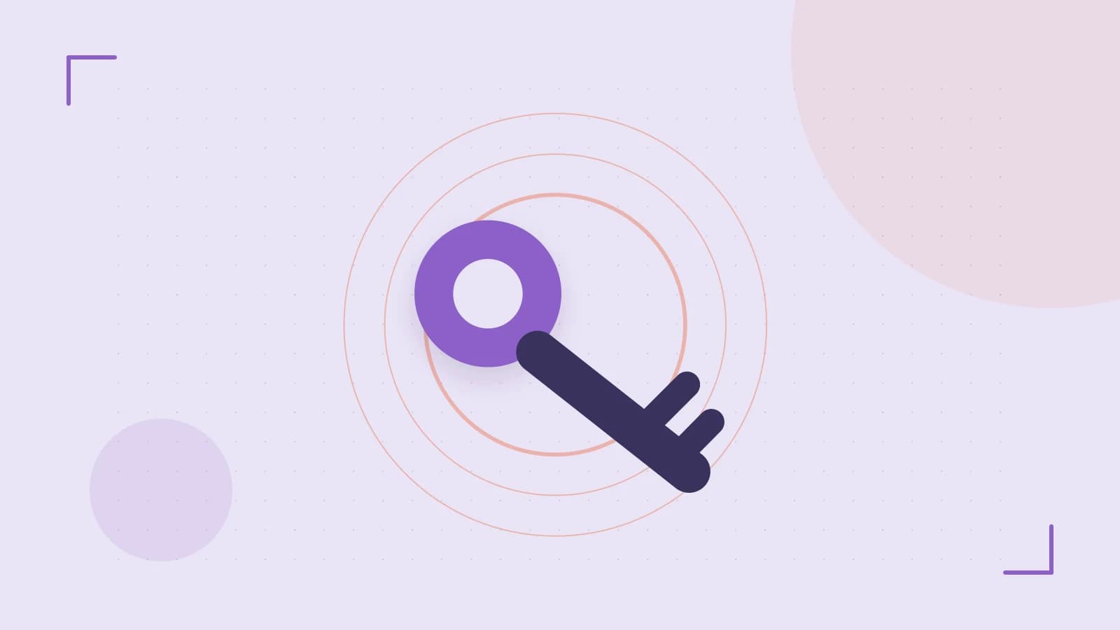 Editorial illustration of a sculpted shield, authentication key and concentric permission boundaries