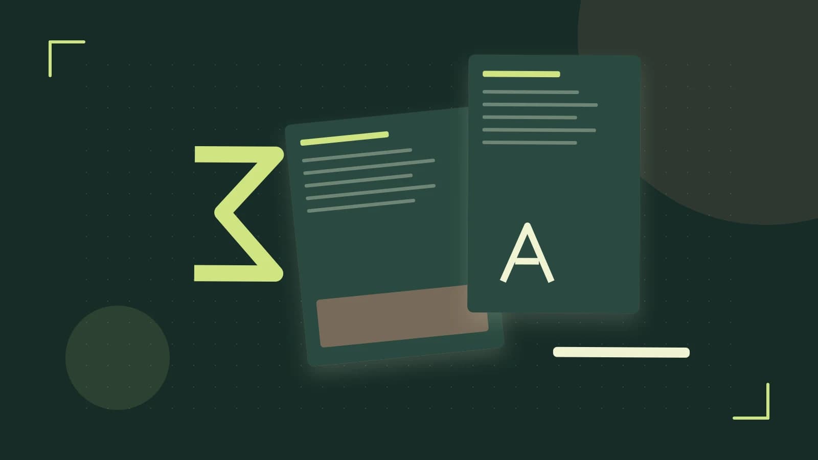 Editorial illustration of typeset pages, expressive letterform shapes and a precise editorial page grid