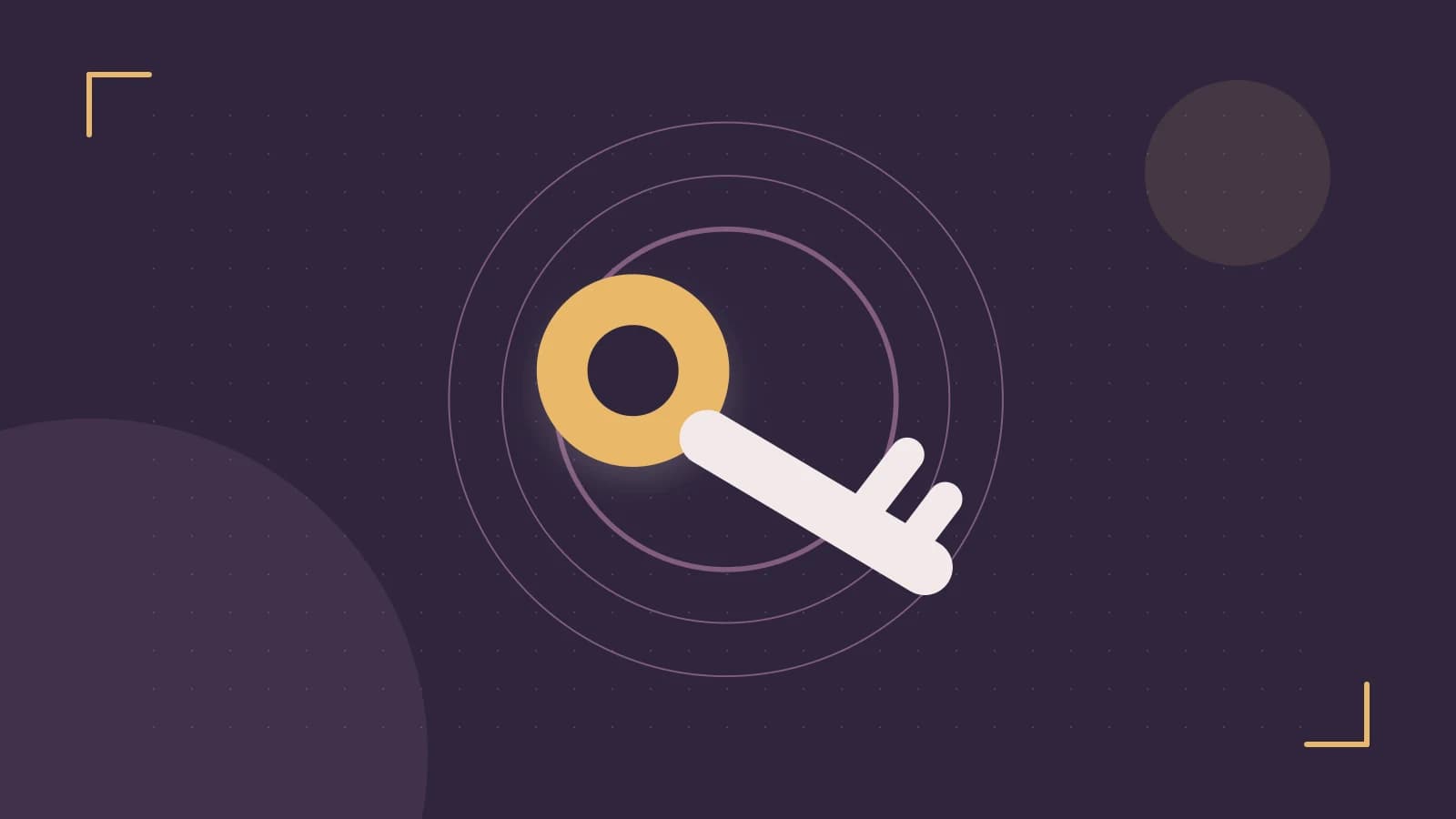 Editorial illustration of a sculpted shield, authentication key and concentric permission boundaries