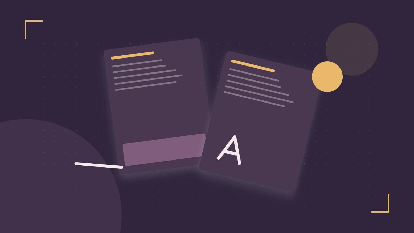 Editorial illustration of typeset pages, expressive letterform shapes and a precise editorial page grid