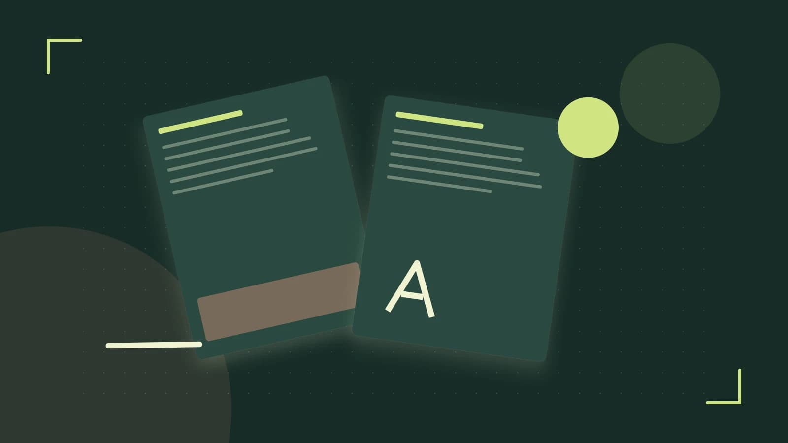 Editorial illustration of typeset pages, expressive letterform shapes and a precise editorial page grid