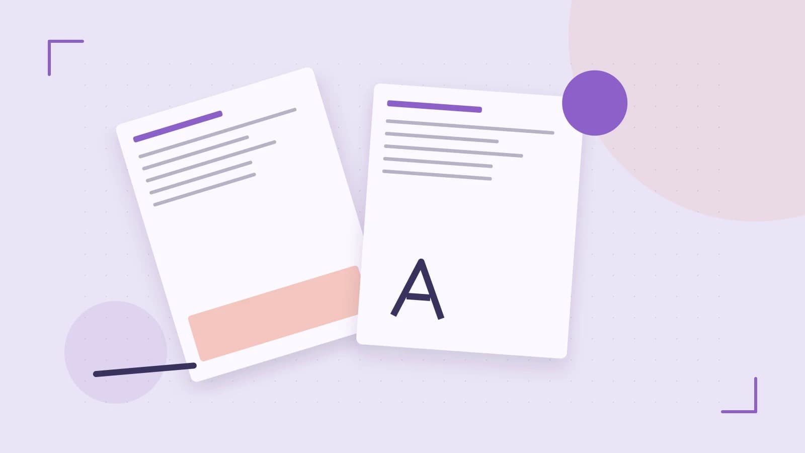 Editorial illustration of typeset pages, expressive letterform shapes and a precise editorial page grid