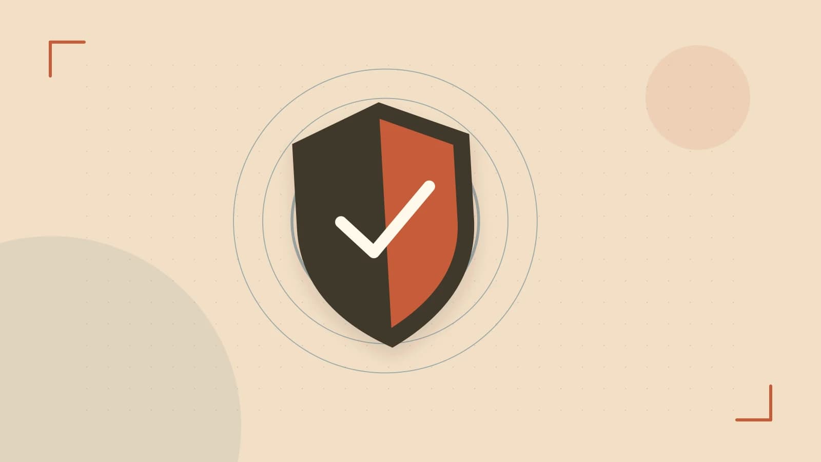 Editorial illustration of a sculpted shield, authentication key and concentric permission boundaries