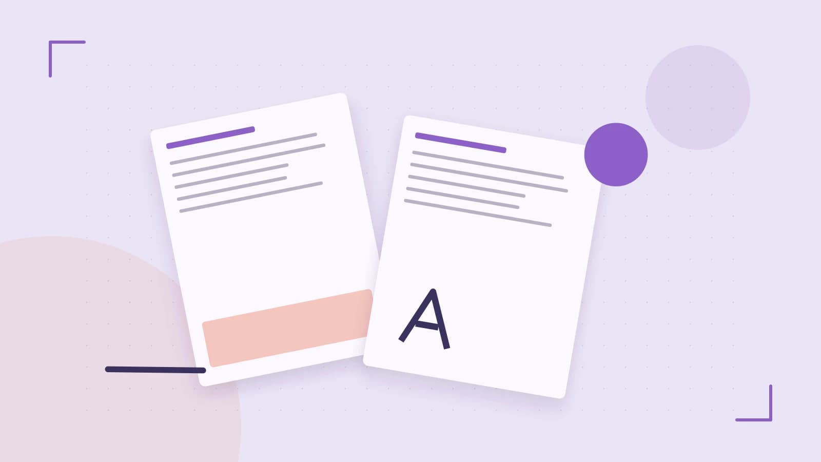 Editorial illustration of typeset pages, expressive letterform shapes and a precise editorial page grid