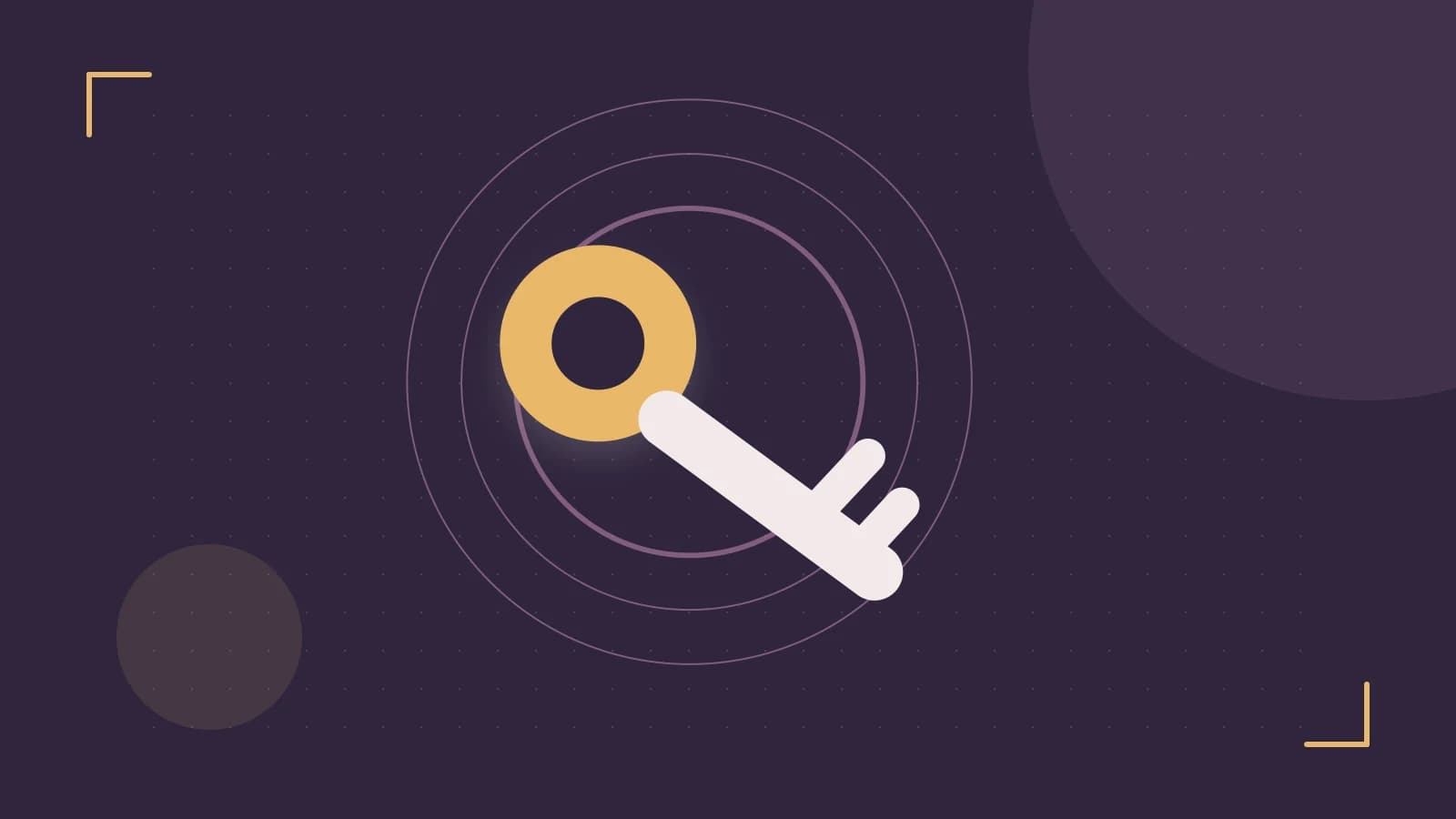 Editorial illustration of a sculpted shield, authentication key and concentric permission boundaries
