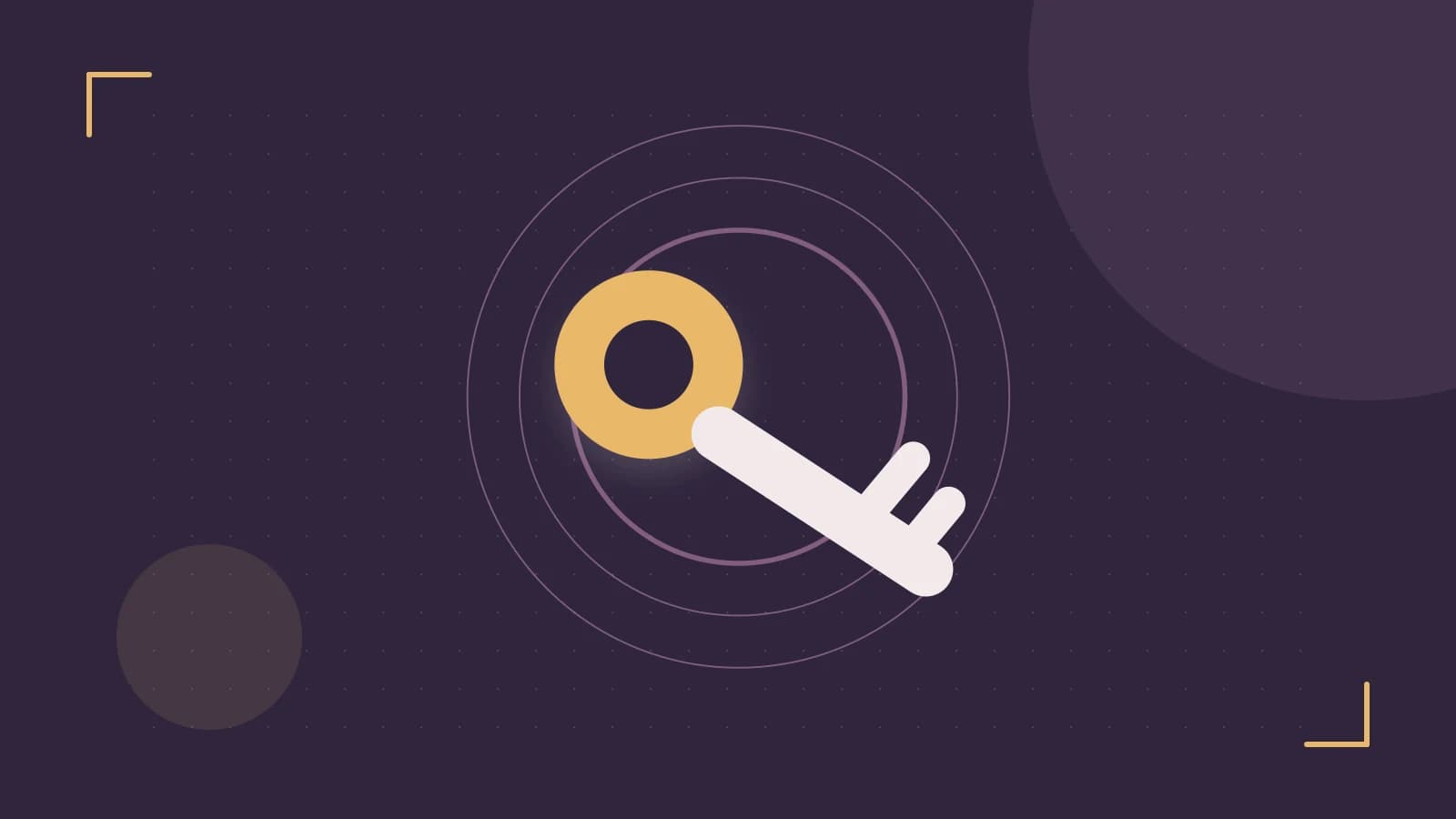Editorial illustration of a sculpted shield, authentication key and concentric permission boundaries