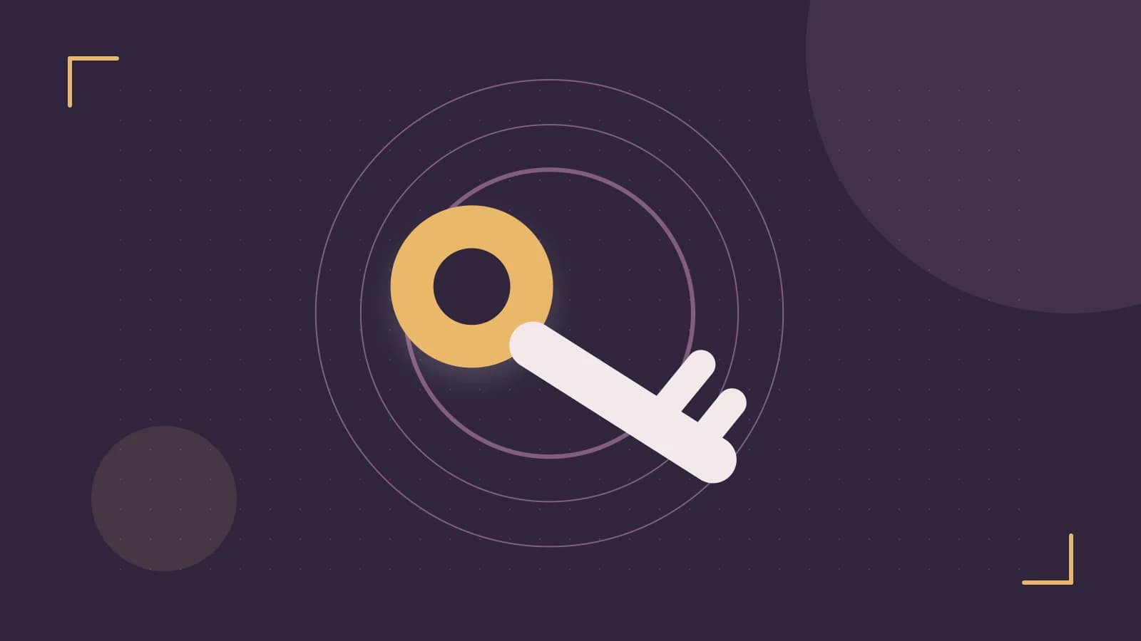 Editorial illustration of a sculpted shield, authentication key and concentric permission boundaries