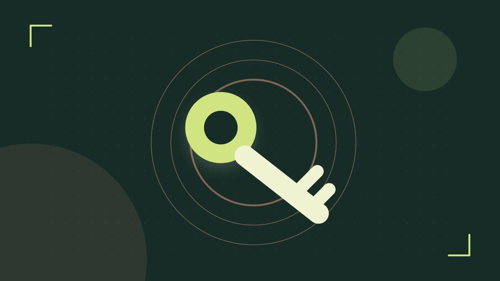 Editorial illustration of a sculpted shield, authentication key and concentric permission boundaries