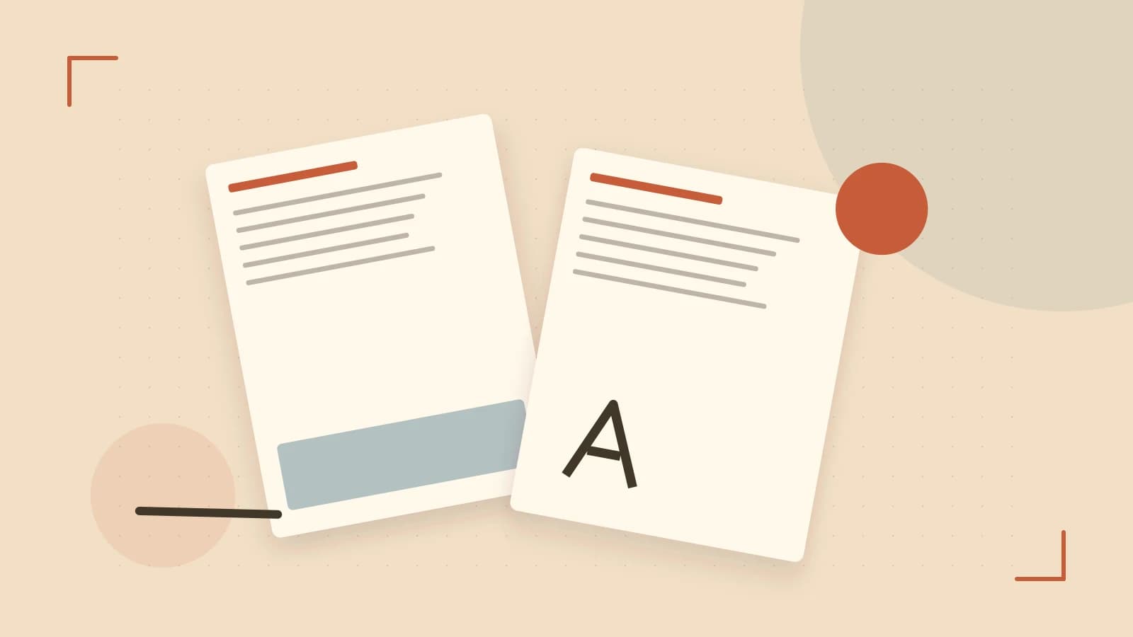 Editorial illustration of typeset pages, expressive letterform shapes and a precise editorial page grid