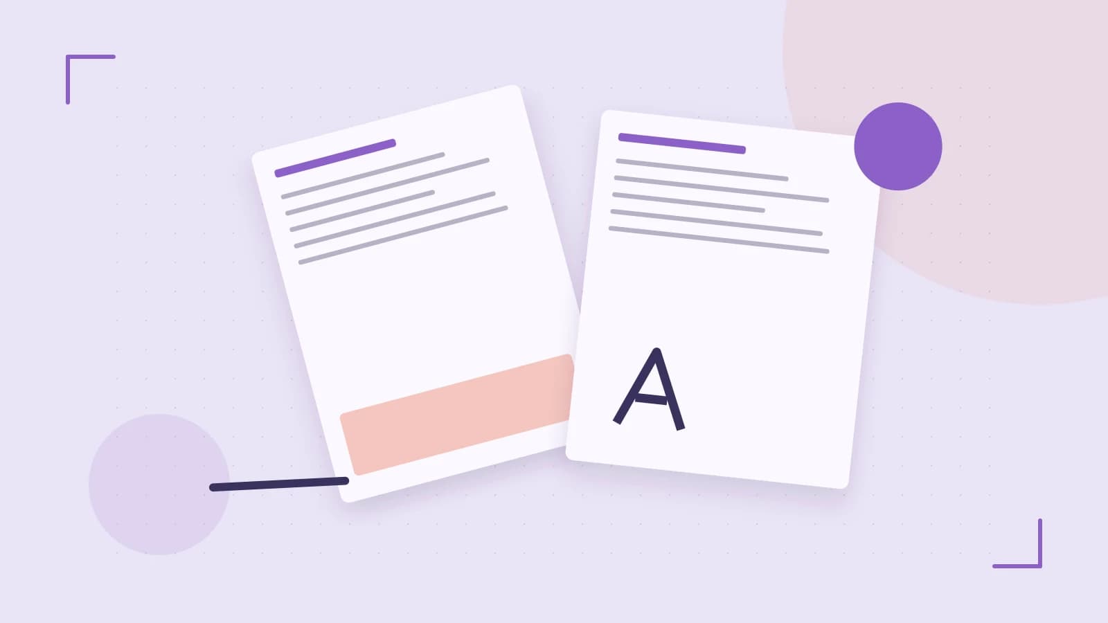 Editorial illustration of typeset pages, expressive letterform shapes and a precise editorial page grid