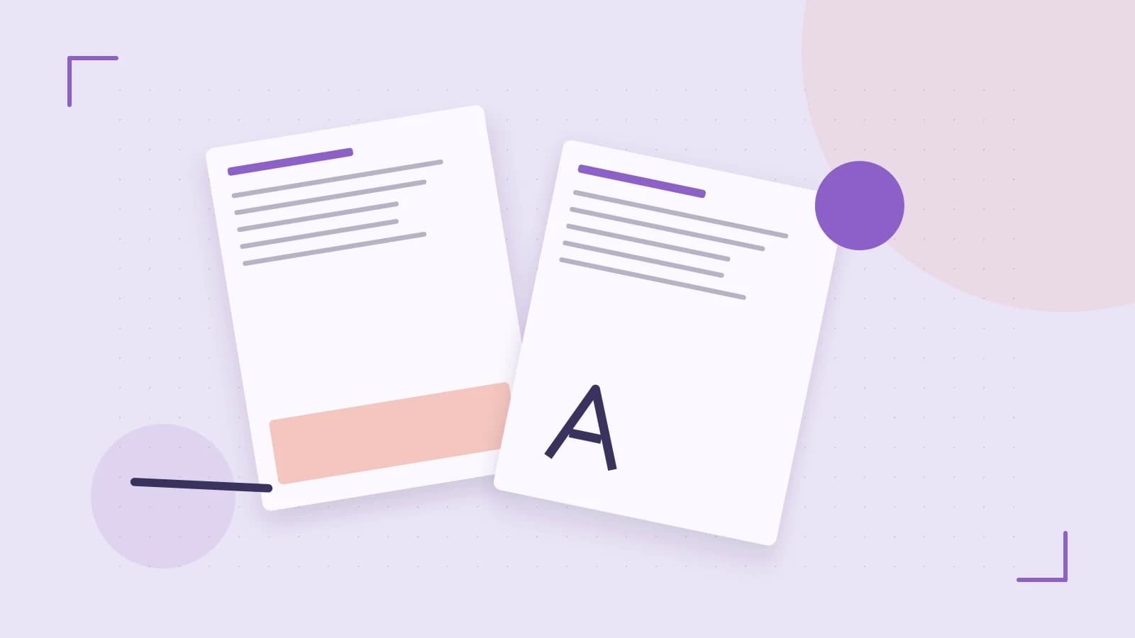 Editorial illustration of typeset pages, expressive letterform shapes and a precise editorial page grid