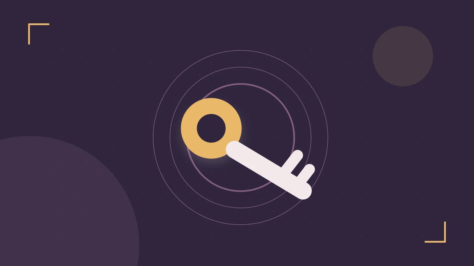 Editorial illustration of a sculpted shield, authentication key and concentric permission boundaries