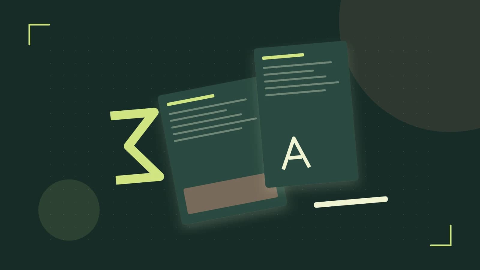 Editorial illustration of typeset pages, expressive letterform shapes and a precise editorial page grid