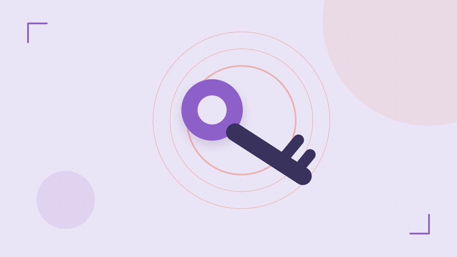 Editorial illustration of a sculpted shield, authentication key and concentric permission boundaries