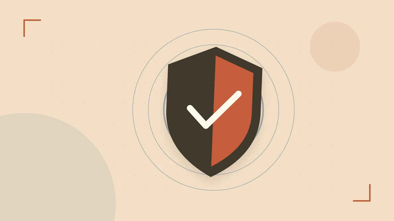 Editorial illustration of a sculpted shield, authentication key and concentric permission boundaries