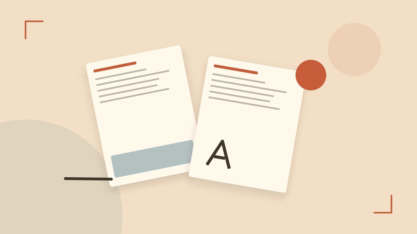 Editorial illustration of typeset pages, expressive letterform shapes and a precise editorial page grid