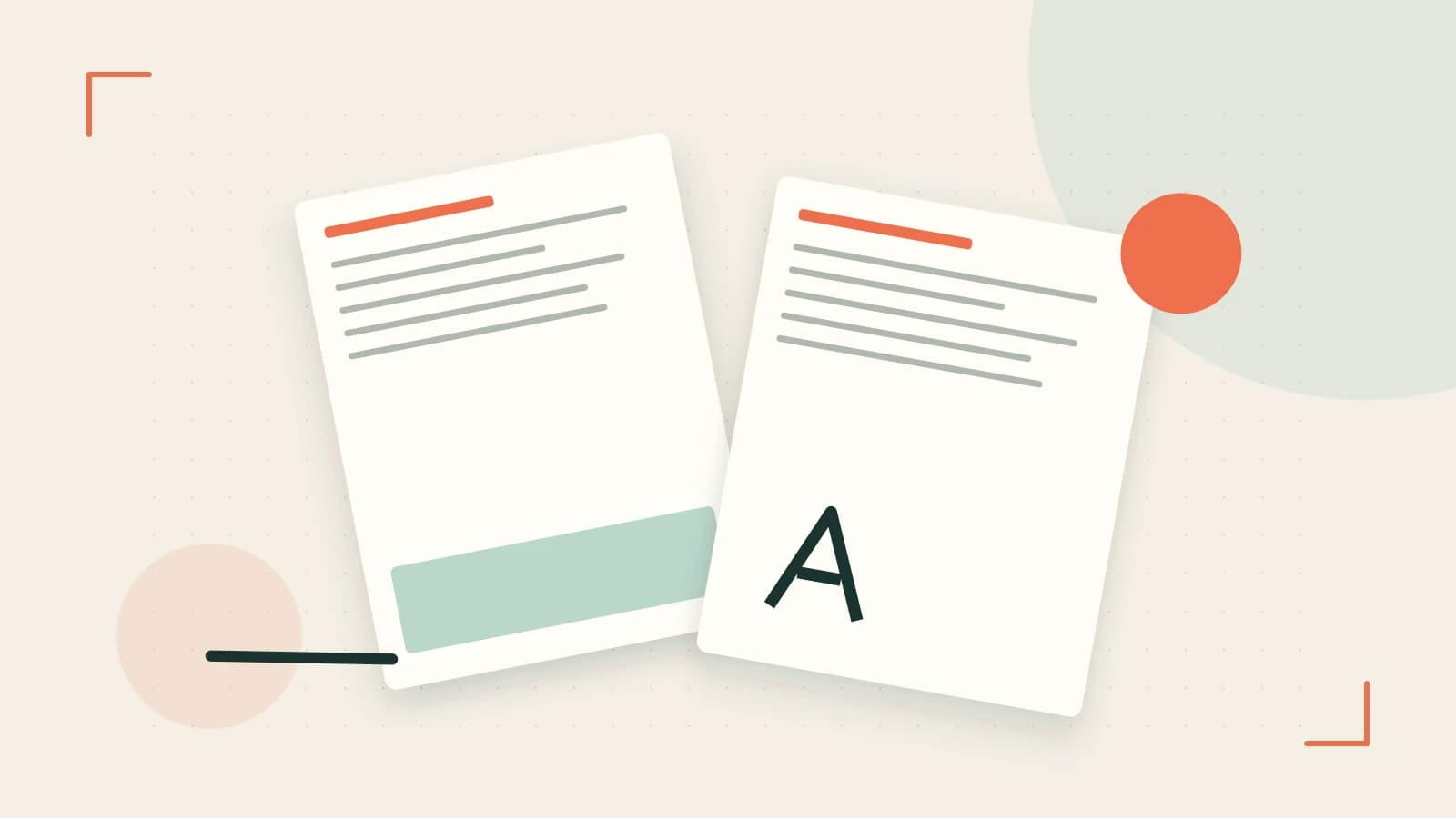 Editorial illustration of typeset pages, expressive letterform shapes and a precise editorial page grid