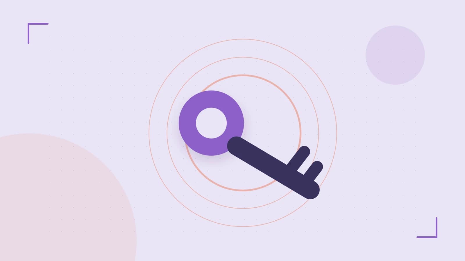 Editorial illustration of a sculpted shield, authentication key and concentric permission boundaries