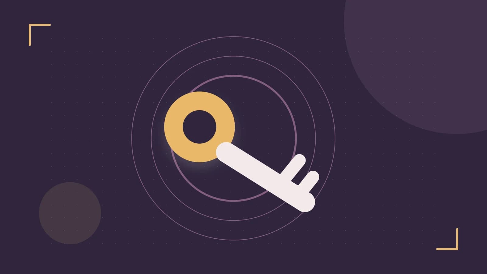 Editorial illustration of a sculpted shield, authentication key and concentric permission boundaries