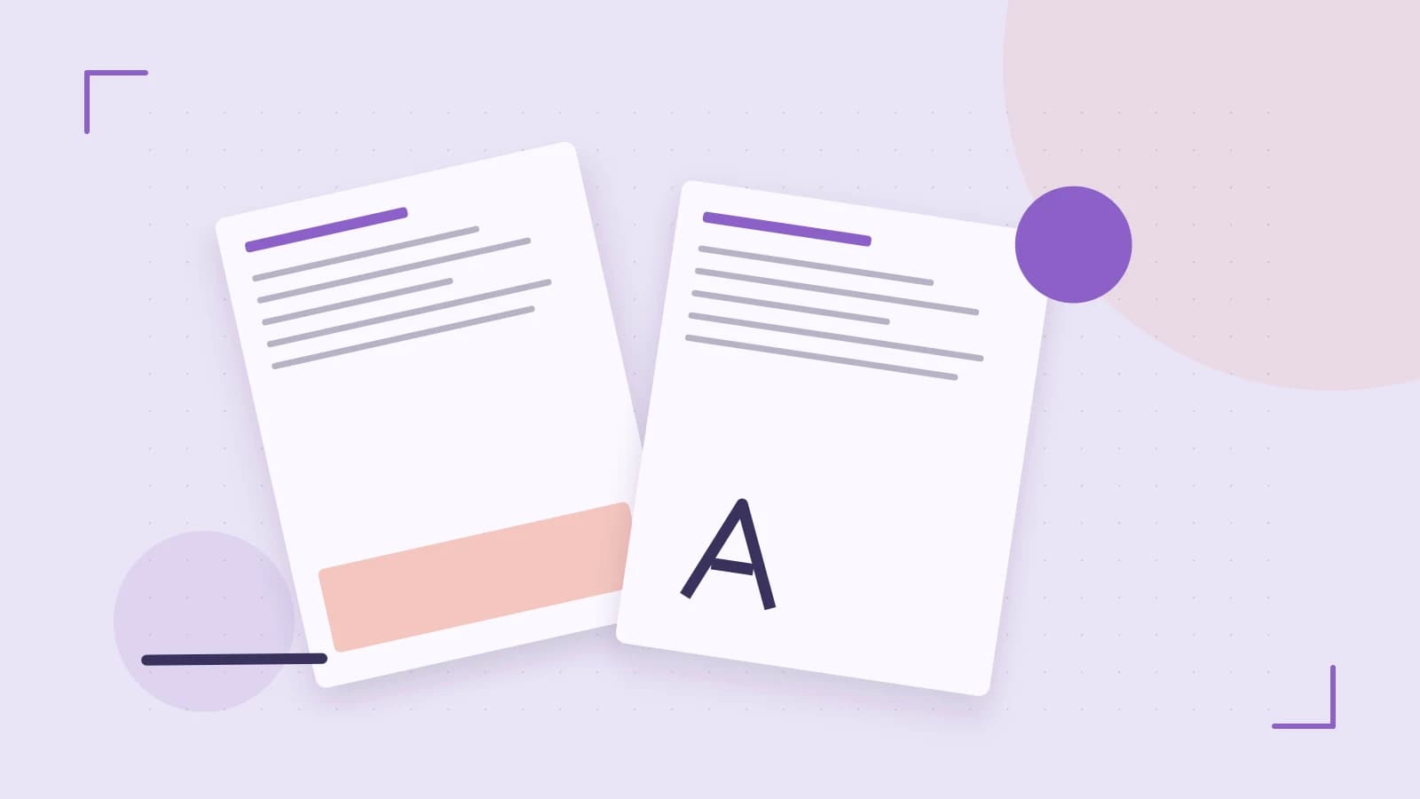 Editorial illustration of typeset pages, expressive letterform shapes and a precise editorial page grid