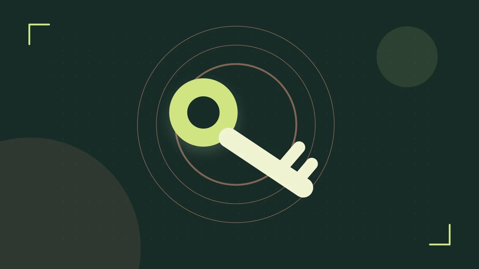 Editorial illustration of a sculpted shield, authentication key and concentric permission boundaries
