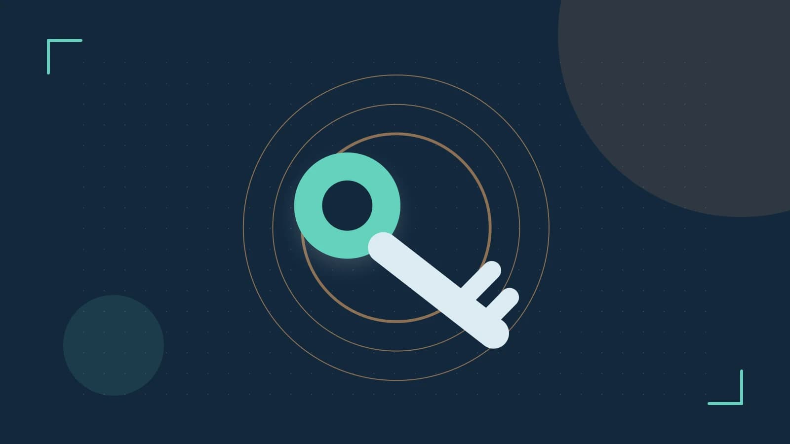 Editorial illustration of a sculpted shield, authentication key and concentric permission boundaries
