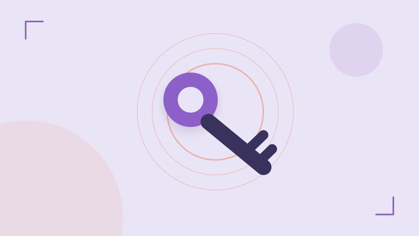 Editorial illustration of a sculpted shield, authentication key and concentric permission boundaries