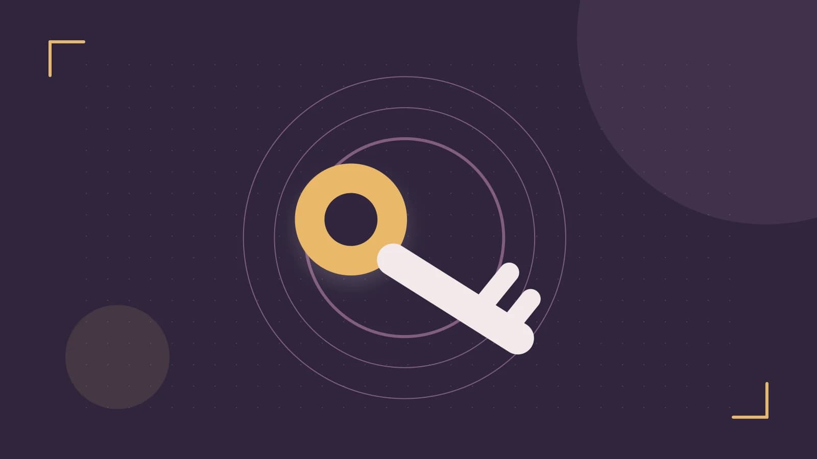 Editorial illustration of a sculpted shield, authentication key and concentric permission boundaries