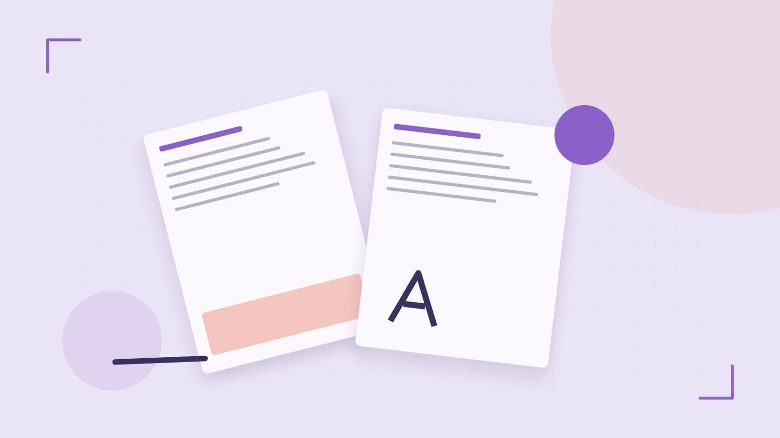 Editorial illustration of typeset pages, expressive letterform shapes and a precise editorial page grid