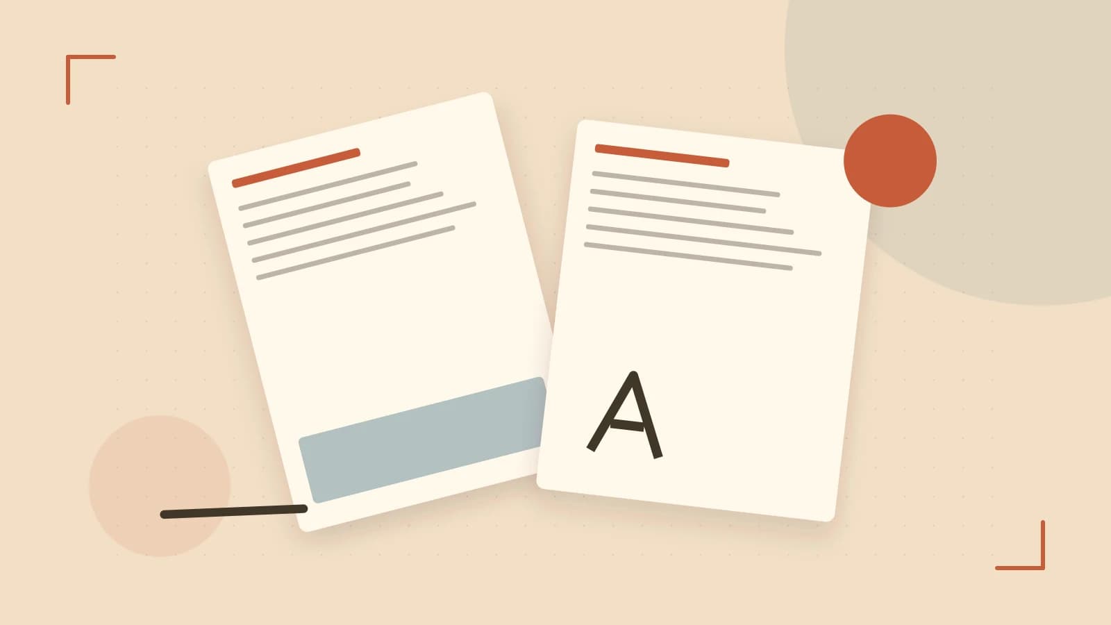 Editorial illustration of typeset pages, expressive letterform shapes and a precise editorial page grid