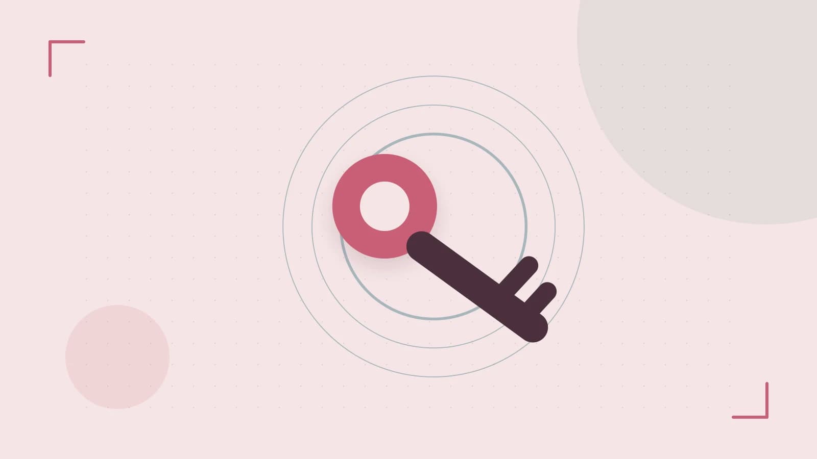 Editorial illustration of a sculpted shield, authentication key and concentric permission boundaries