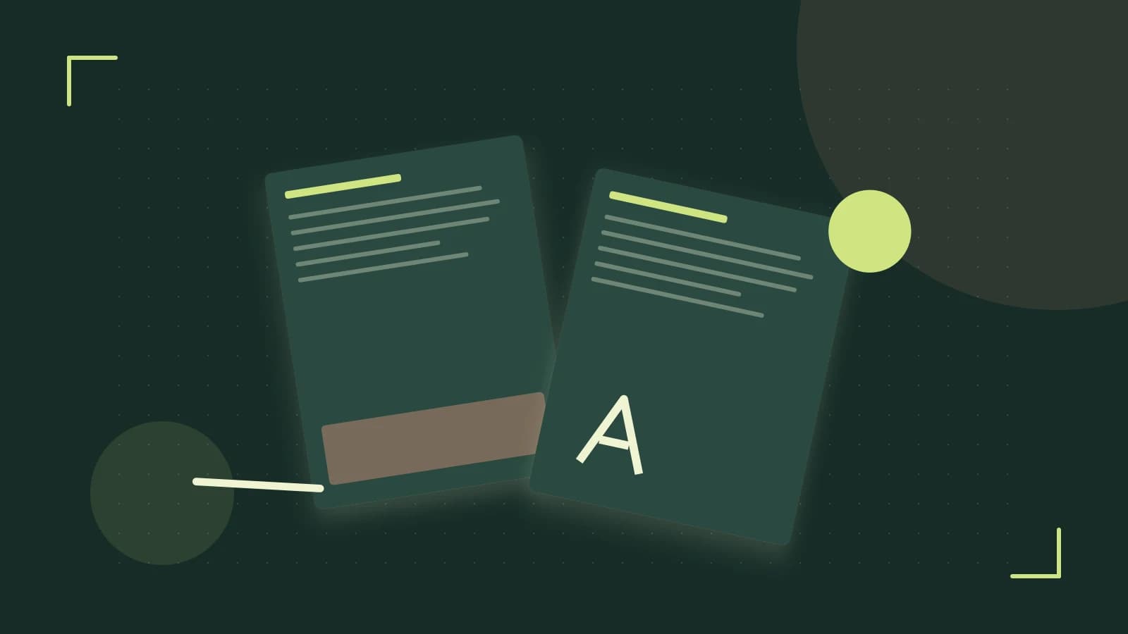 Editorial illustration of typeset pages, expressive letterform shapes and a precise editorial page grid