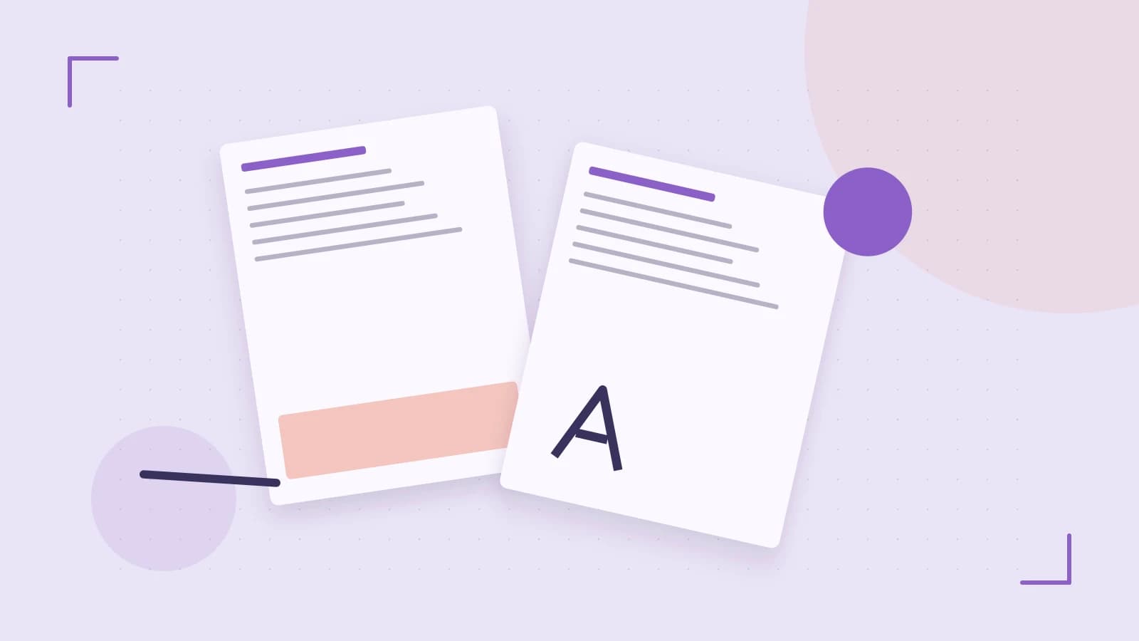 Editorial illustration of typeset pages, expressive letterform shapes and a precise editorial page grid