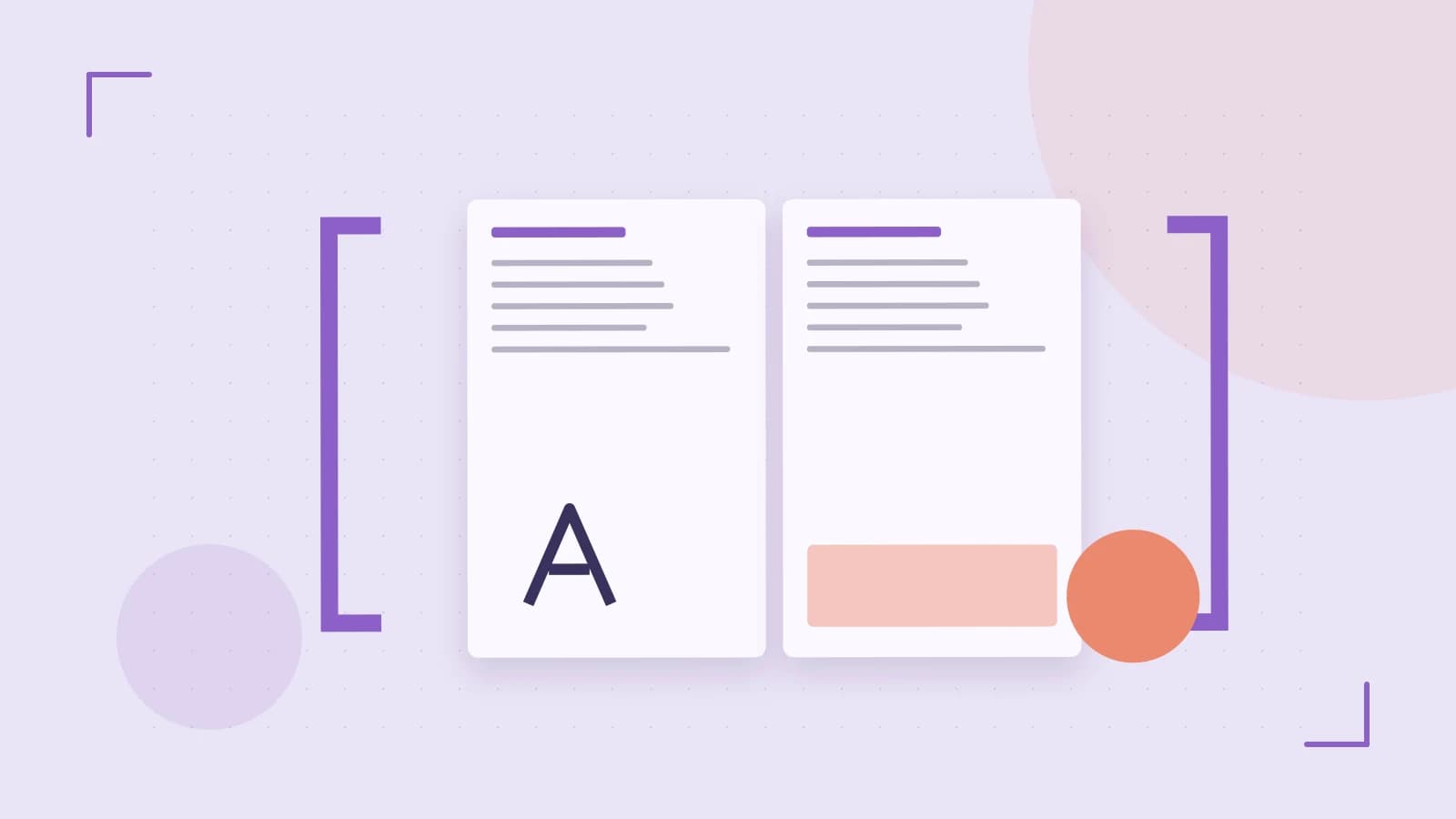 Editorial illustration of typeset pages, expressive letterform shapes and a precise editorial page grid