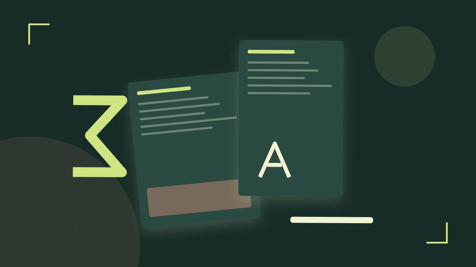 Editorial illustration of typeset pages, expressive letterform shapes and a precise editorial page grid