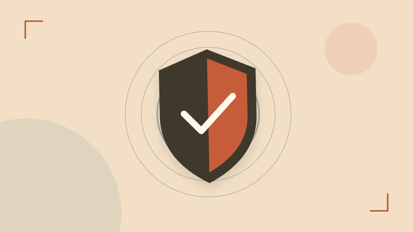 Editorial illustration of a sculpted shield, authentication key and concentric permission boundaries