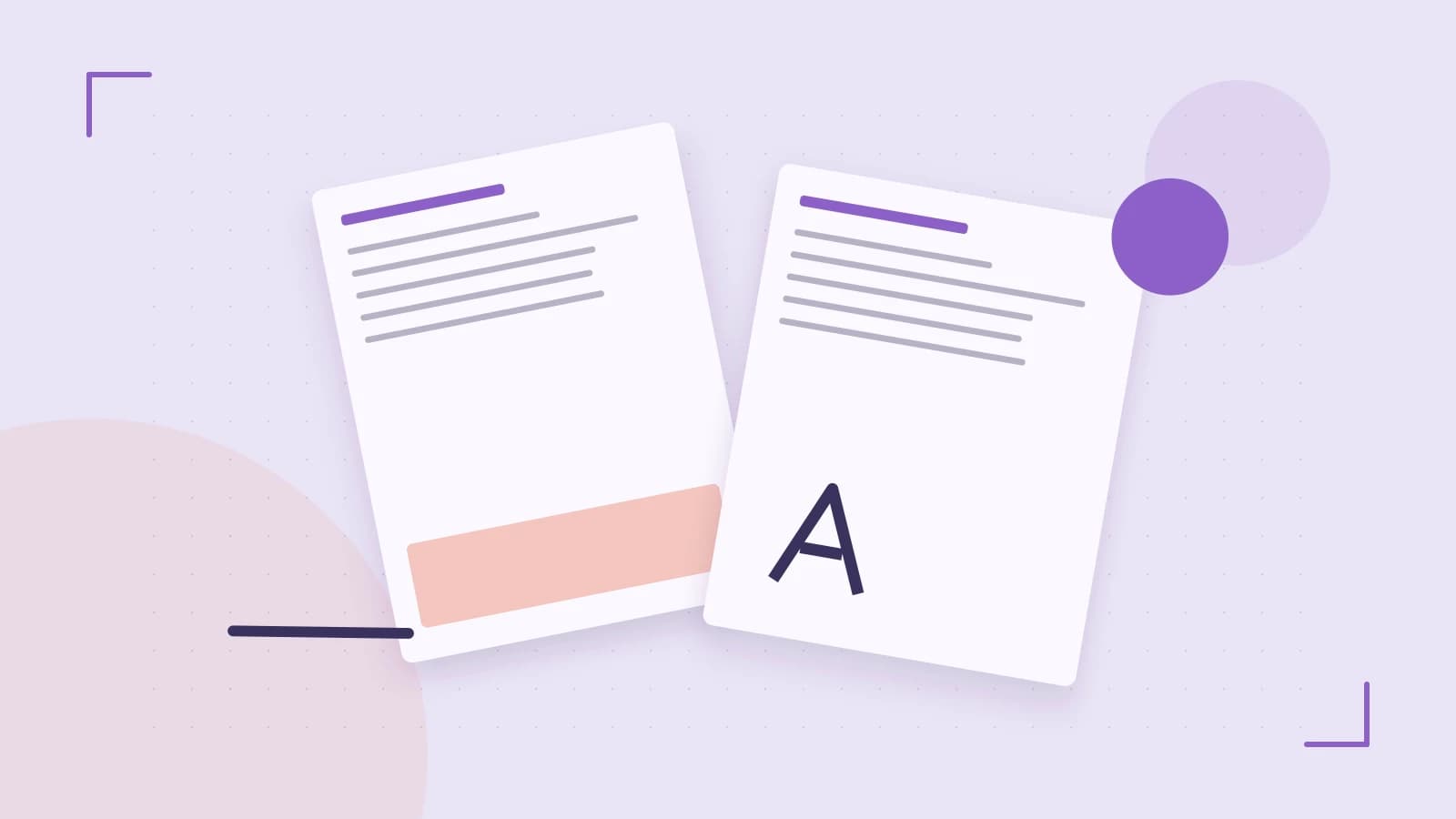 Editorial illustration of typeset pages, expressive letterform shapes and a precise editorial page grid