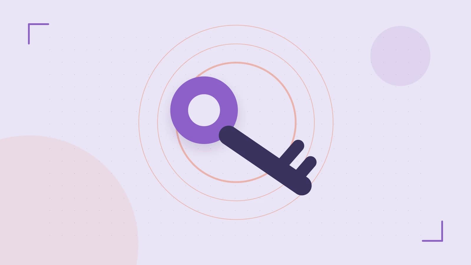 Editorial illustration of a sculpted shield, authentication key and concentric permission boundaries