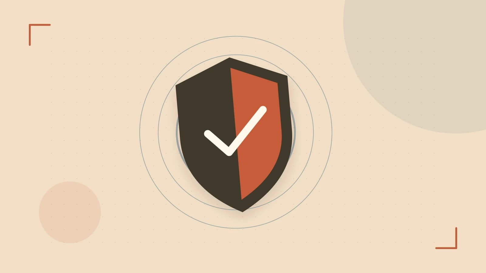 Editorial illustration of a sculpted shield, authentication key and concentric permission boundaries
