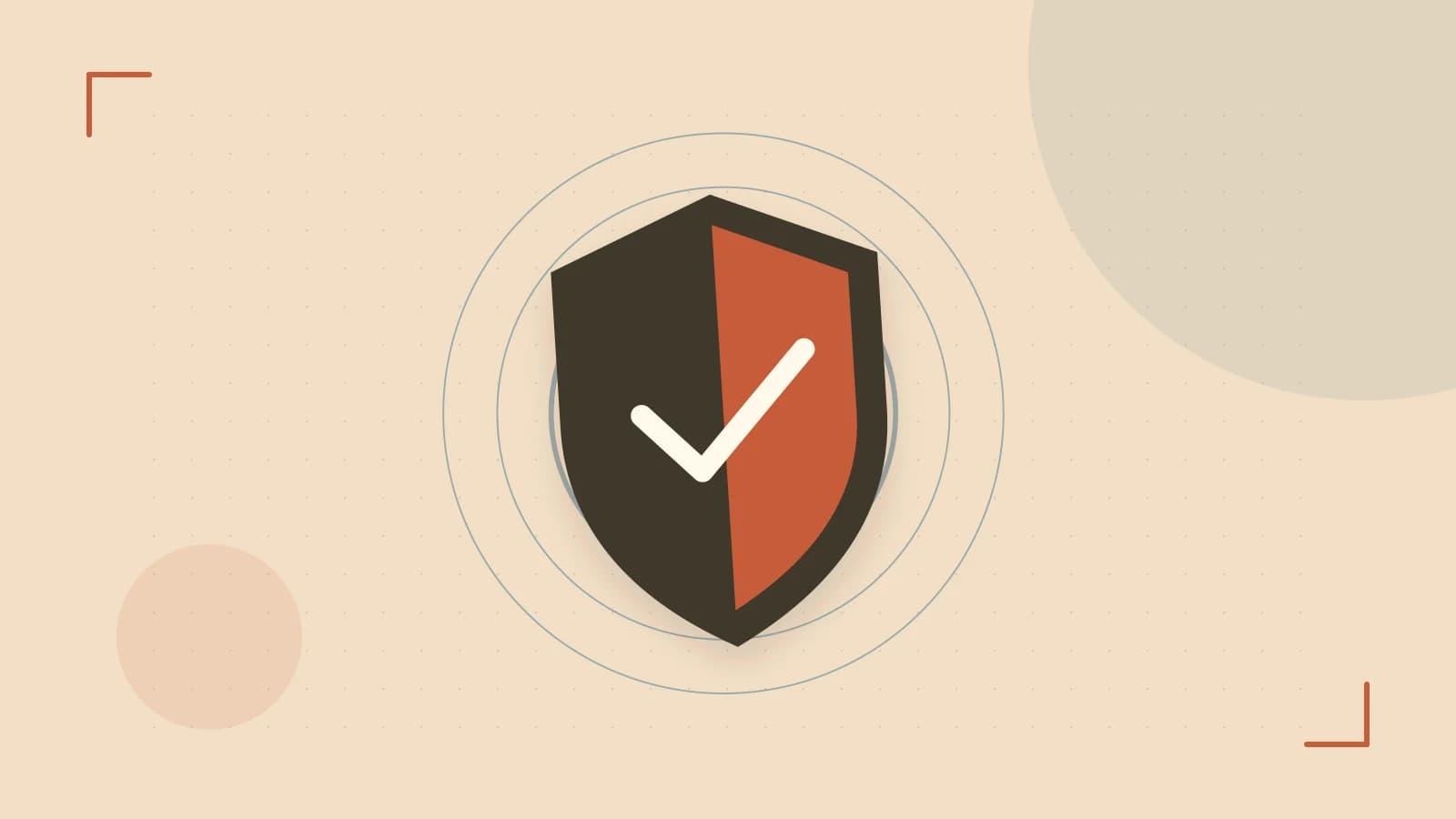 Editorial illustration of a sculpted shield, authentication key and concentric permission boundaries