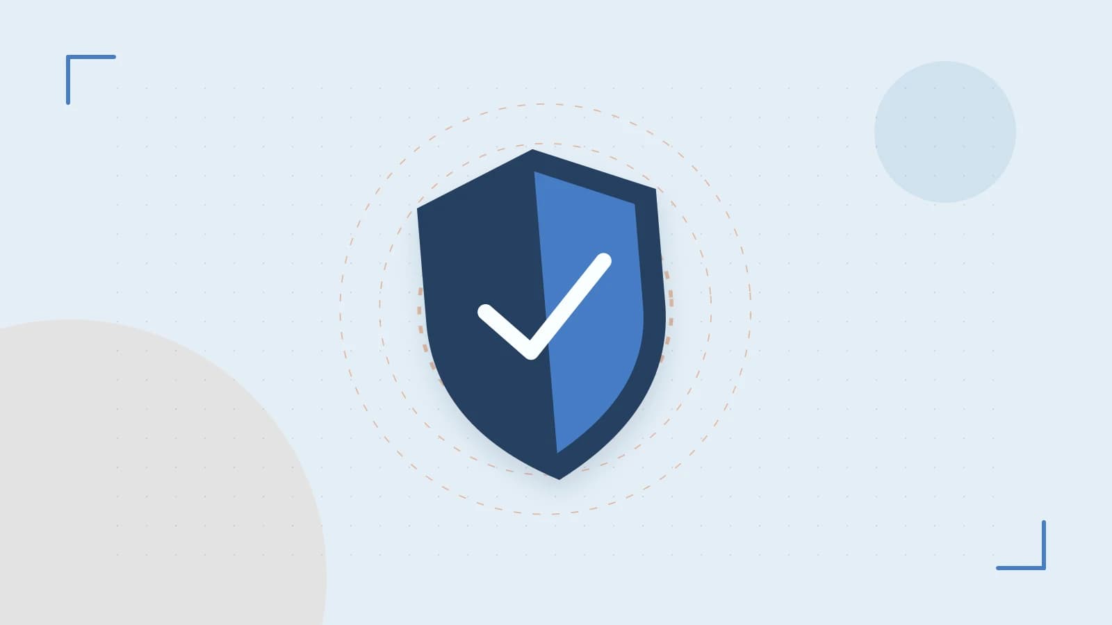 Editorial illustration of a sculpted shield, authentication key and concentric permission boundaries