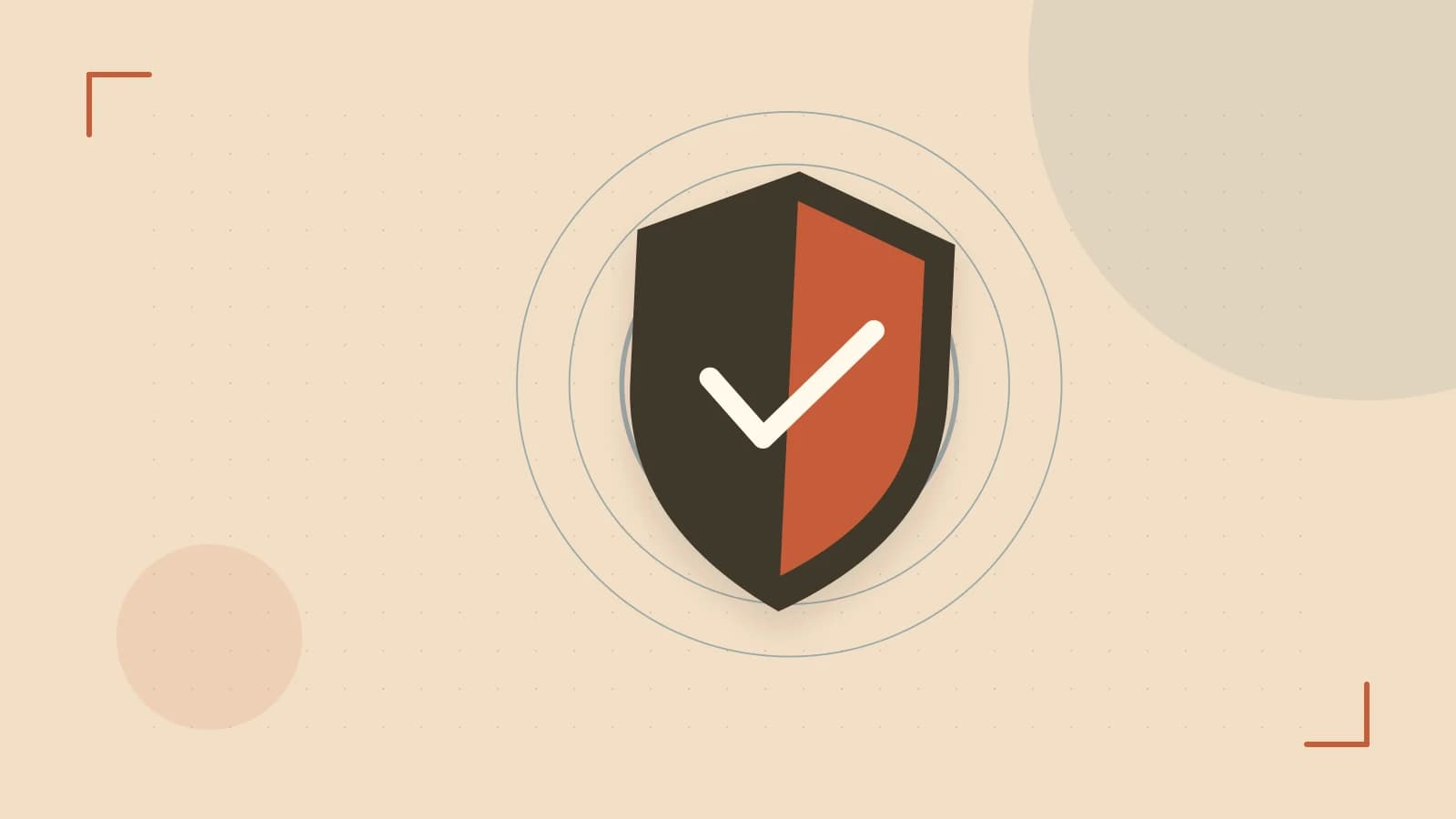 Editorial illustration of a sculpted shield, authentication key and concentric permission boundaries