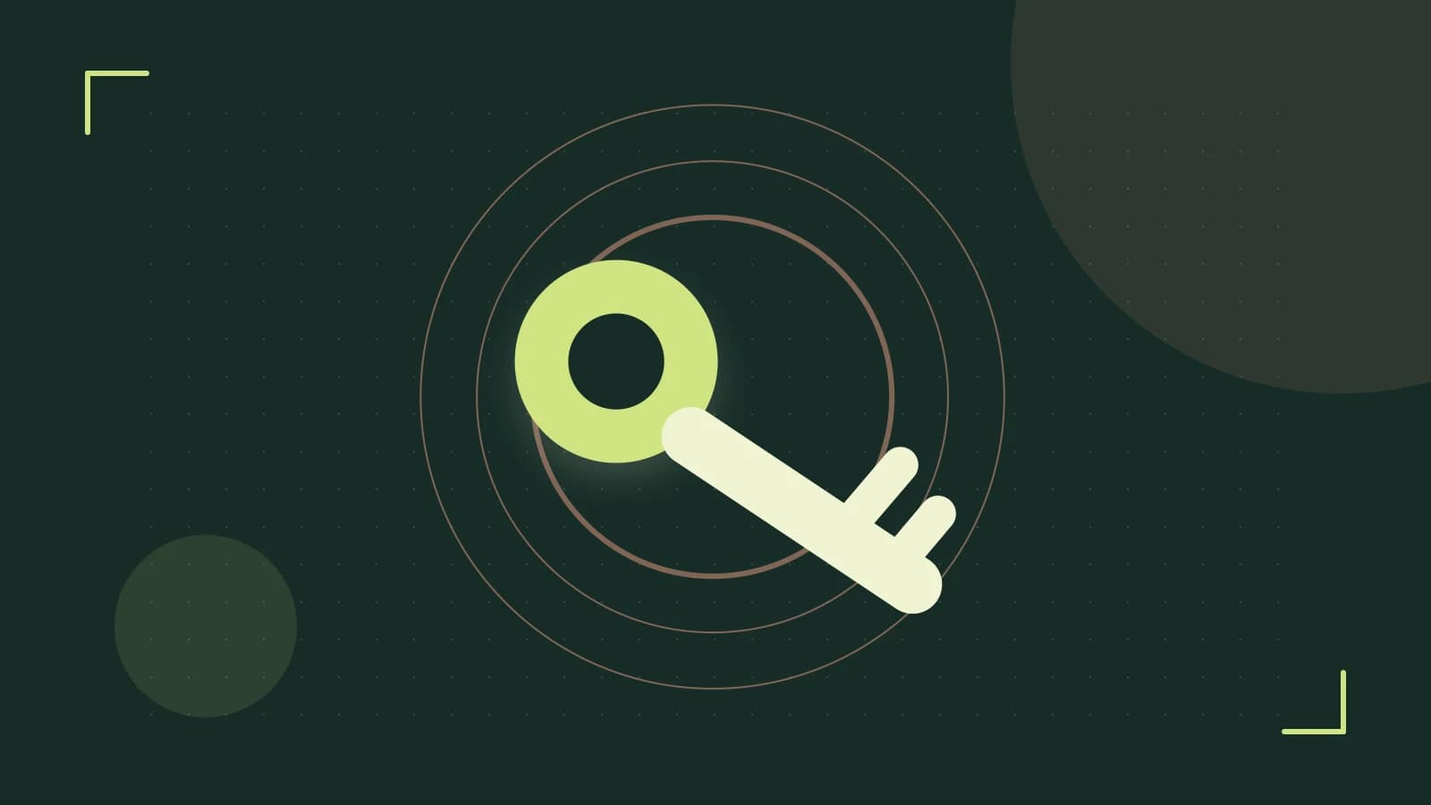 Editorial illustration of a sculpted shield, authentication key and concentric permission boundaries