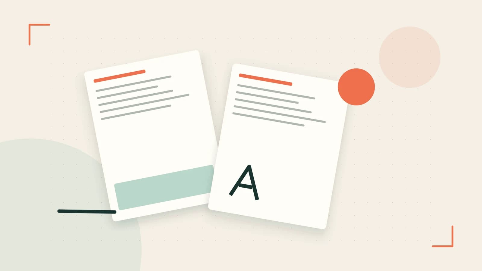 Editorial illustration of typeset pages, expressive letterform shapes and a precise editorial page grid