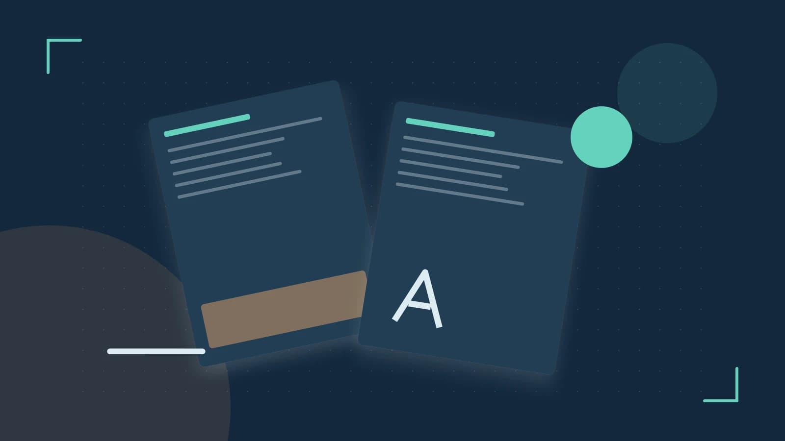 Editorial illustration of typeset pages, expressive letterform shapes and a precise editorial page grid