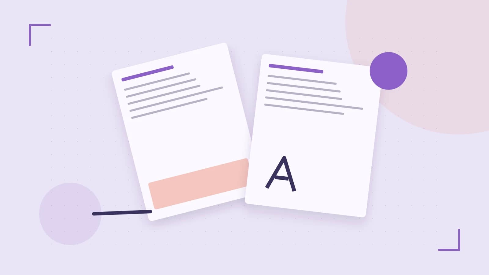 Editorial illustration of typeset pages, expressive letterform shapes and a precise editorial page grid