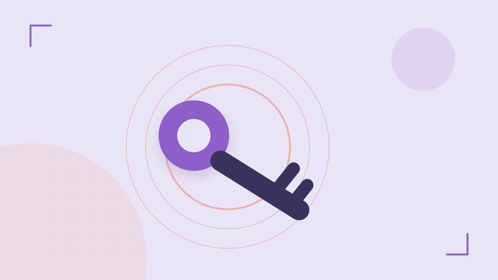 Editorial illustration of a sculpted shield, authentication key and concentric permission boundaries