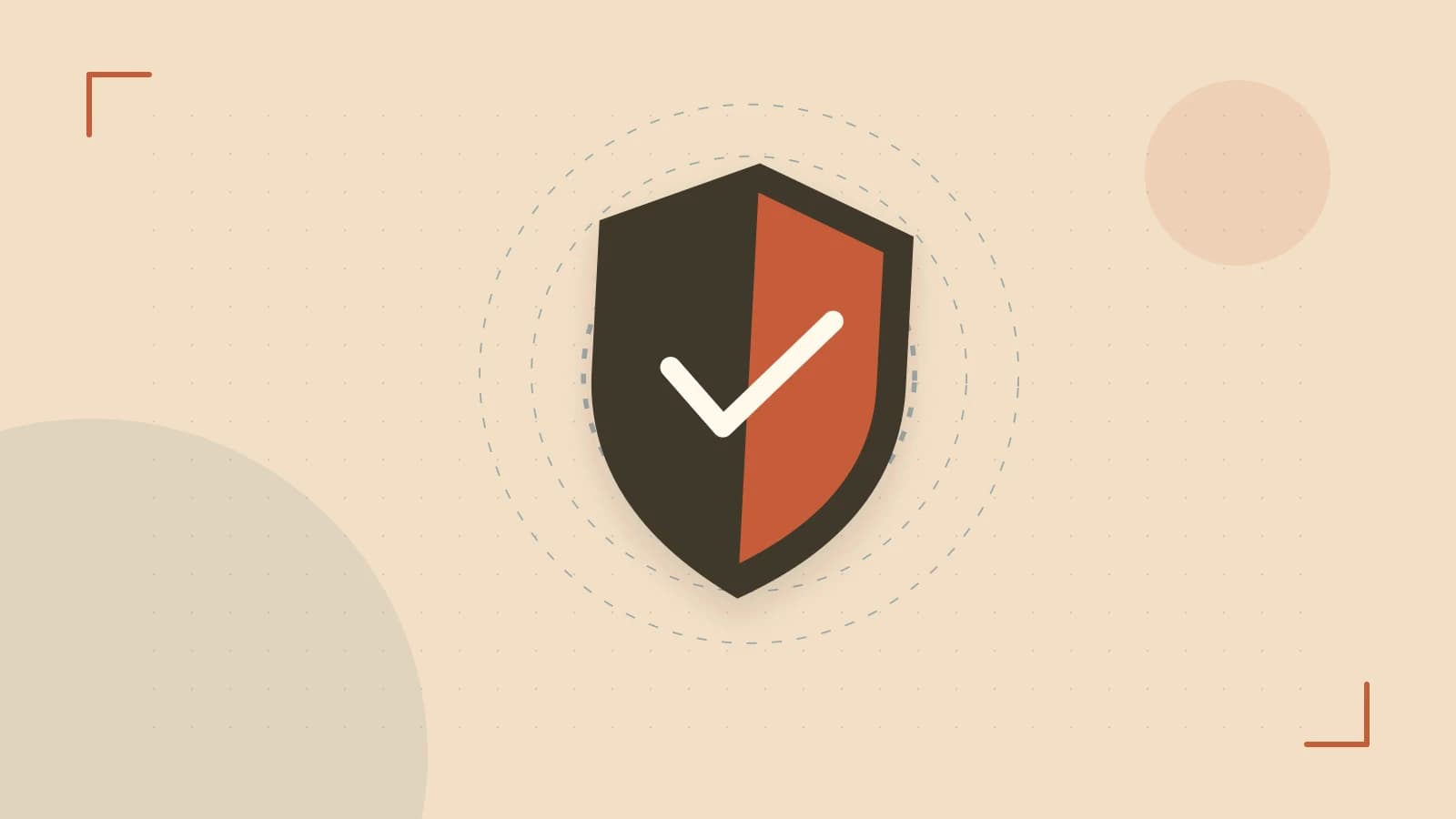Editorial illustration of a sculpted shield, authentication key and concentric permission boundaries